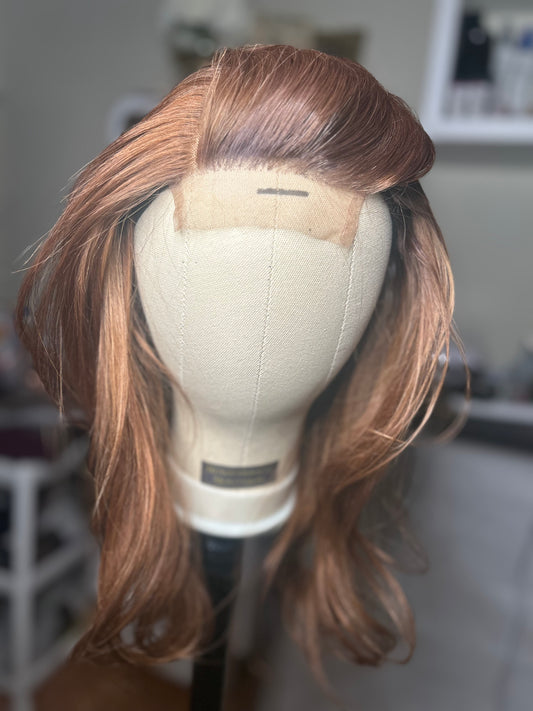 Custom 12” Honey Brown Wig